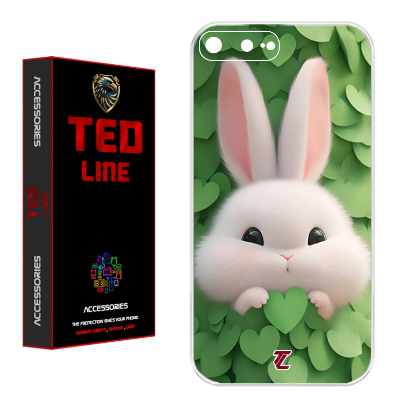کاور تد لاین طرح خرگوش پشمالو 1109 مناسب برای گوشی موبایل اپل Iphone 7 Plus / 8 Plus