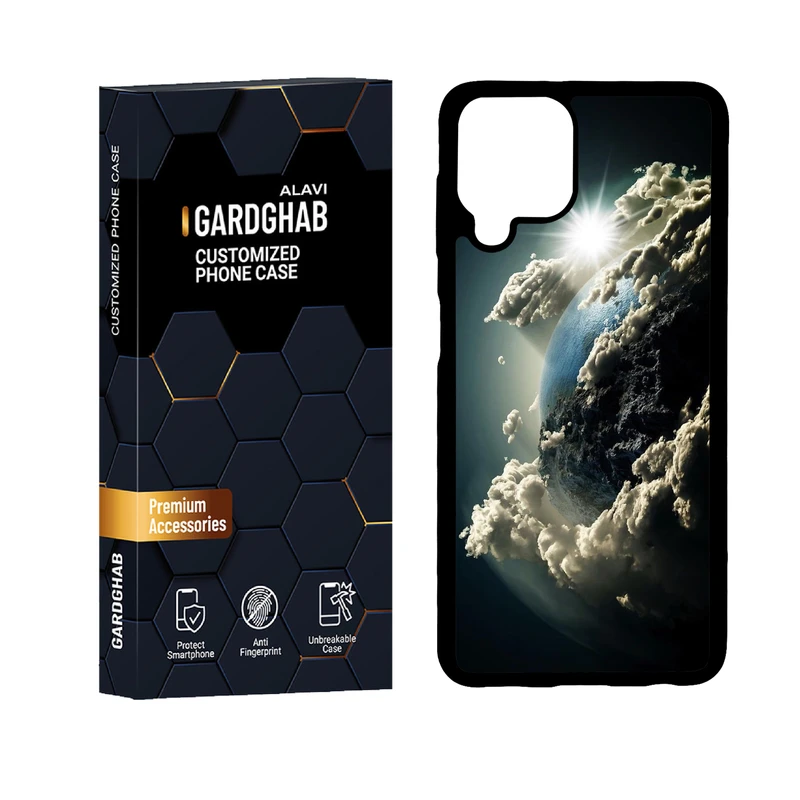 کاور گارد قاب علوی دورژله ای مدل کهکشان مناسب برای گوشی موبایل سامسونگ Galaxy A22 4G