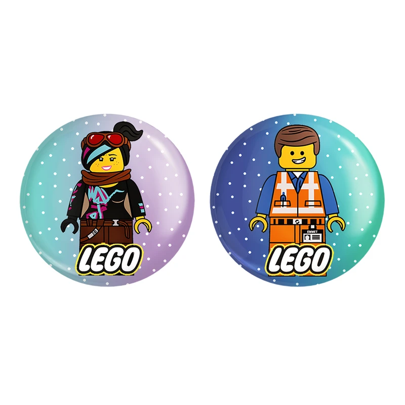 مگنت خندالو طرح LEGO کد 37693770 مجموعه 2 عددی