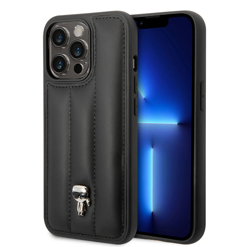 کاور کارل لاگرفلد مدل NYLON PUFFY PIN LOGO مناسب برای گوشی موبایل اپل IPHONE 14 PROMAX