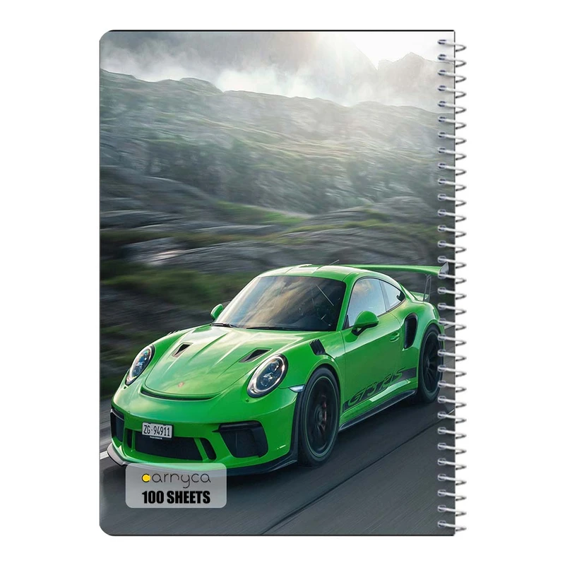 دفتر مشق 100 برگ سیمی کارنیکا طرح پورشه Porsche کد 95544