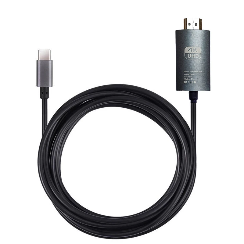 کابل تبدیل USB-C به HDMI مدل TH001 طول 2 متر