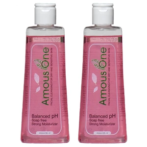 ژل شستشوی صورت آموس وان مدل Dry &amp; Sensitive حجم 200 میلی لیتر بسته 2 عددی