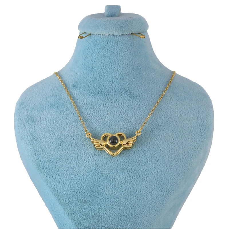 گردنبند زنانه مدل تلسکوپی دوستت دارم کد AAB600