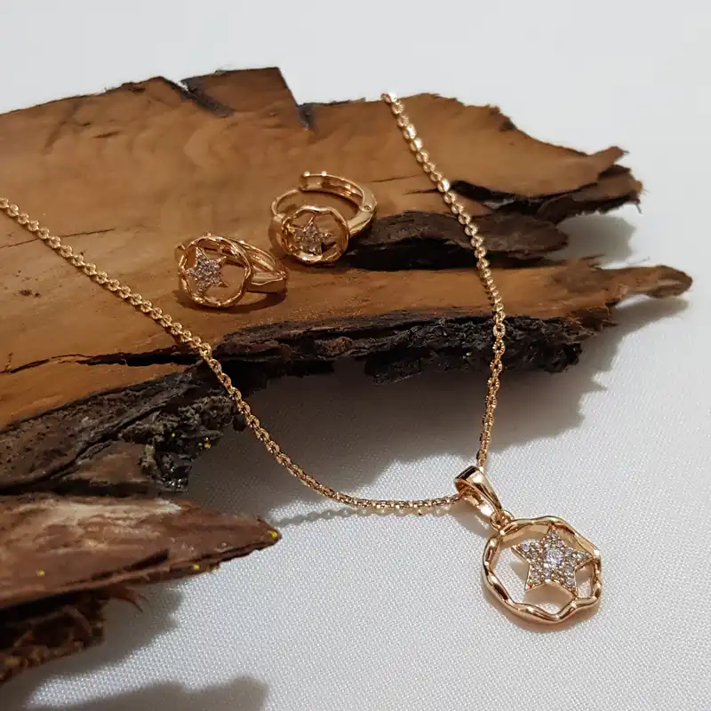 نیم ست زنانه ژوپینگ مدل ستاره نگینی 2306