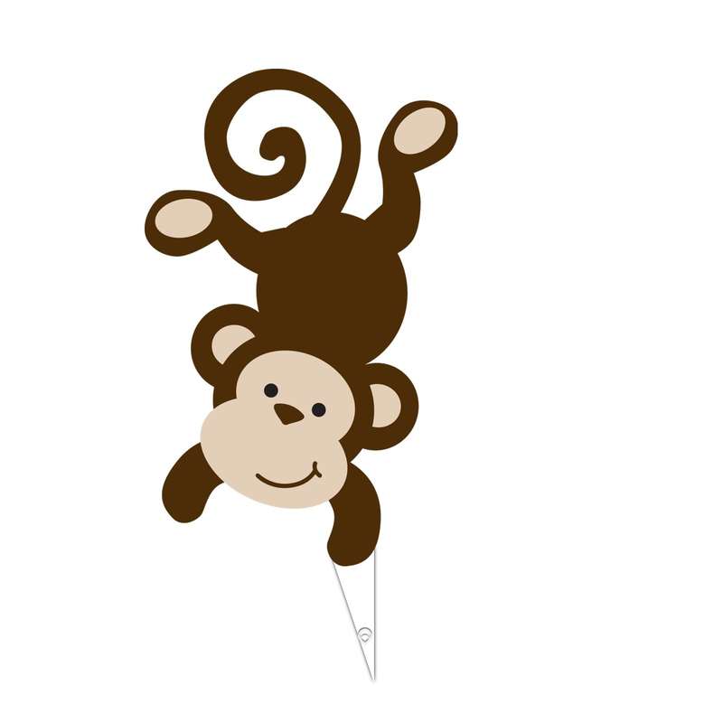  تاپر تولد مدل حیوانات جنگل طرح میمون 01