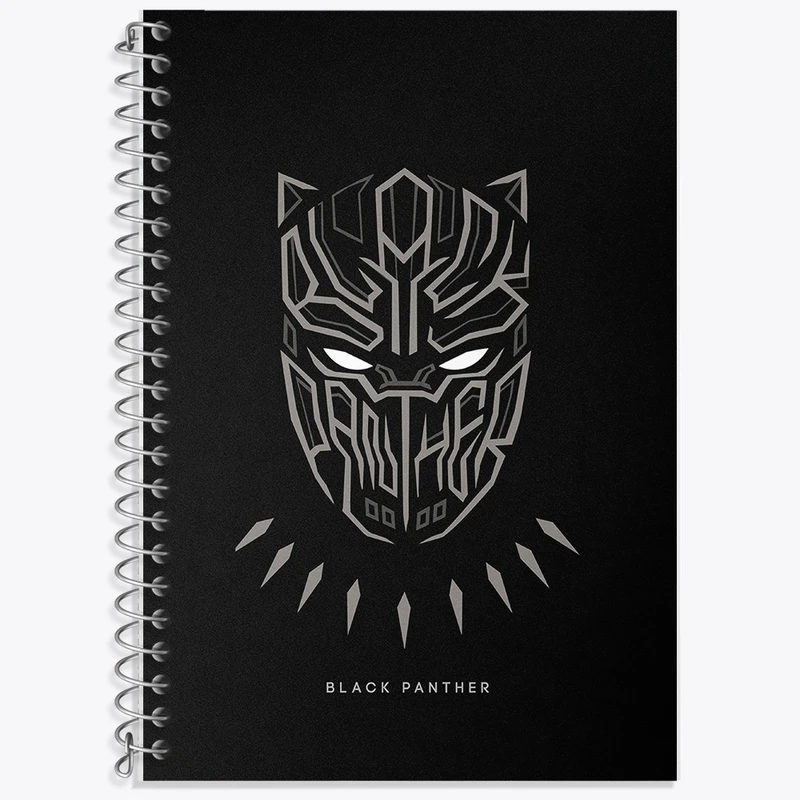 دفتر لغت 50 برگ خندالو طرح Black panther کد F195