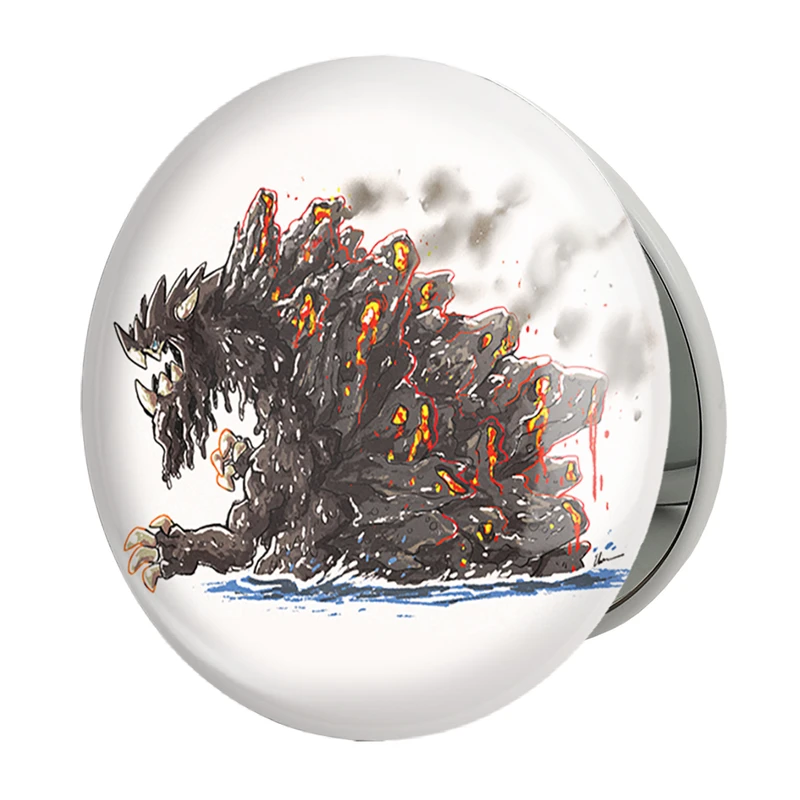 آینه جیبی خندالو طرح بازی شکارچی هیولا (Monster Hunter) مدل تاشو کد 33289