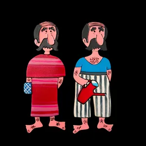 برچسب نشانگر حمام و دستشویی مدل KHA22 مجموعه 2 عددی