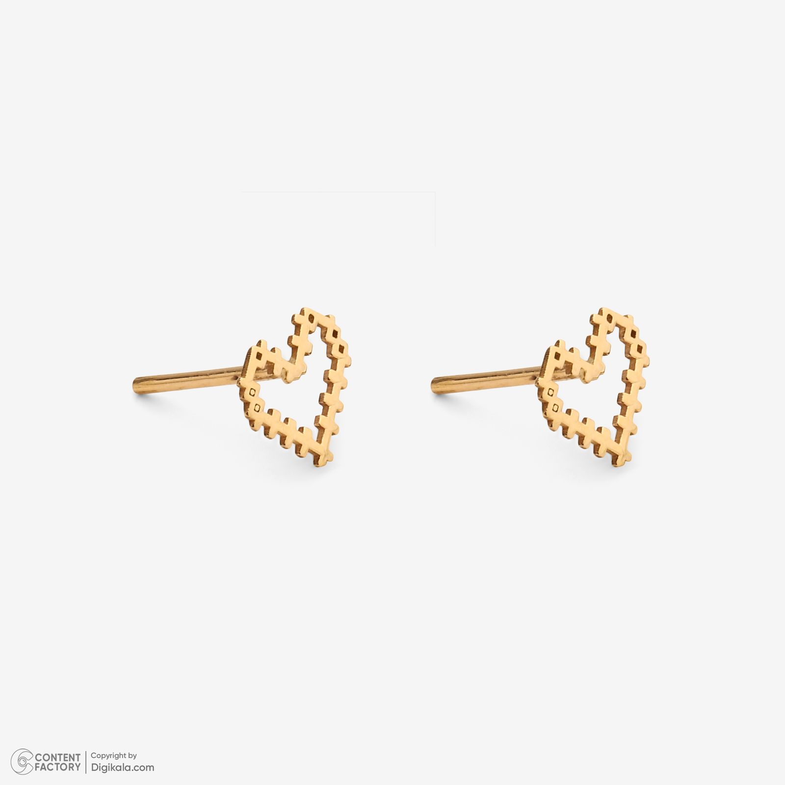 نیم ست طلا 18 عیار زنانه سایا گلد مدل قلبک ns7 -  - 3