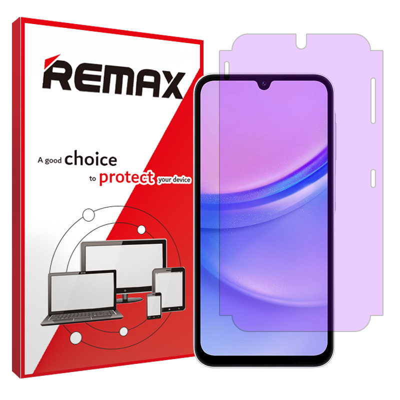 محافظ صفحه نمایش ریمکس مدل فیلتر بنفش مناسب برای گوشی موبایل سامسونگ Galaxy A15