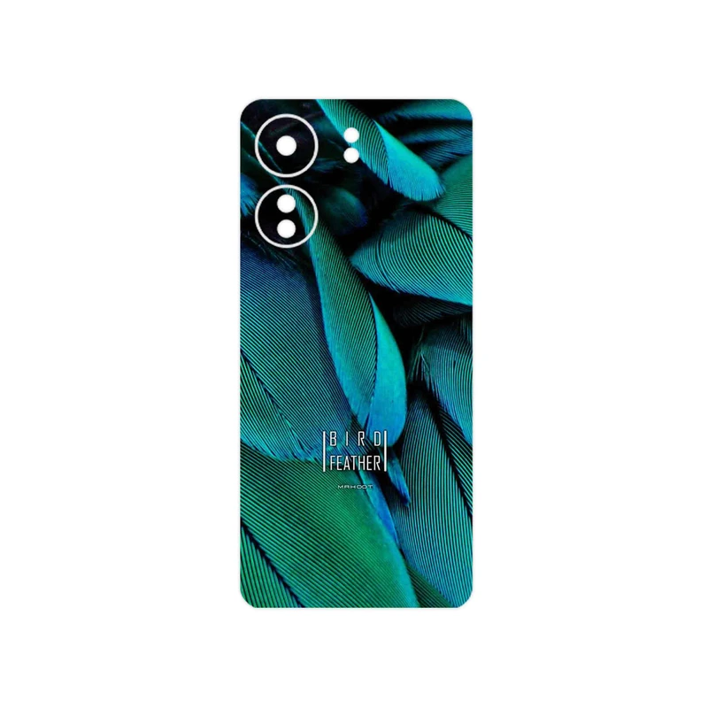 برچسب پوششی ماهوت مدل Green Feather مناسب برای گوشی موبایل شیائومی Redmi 13C