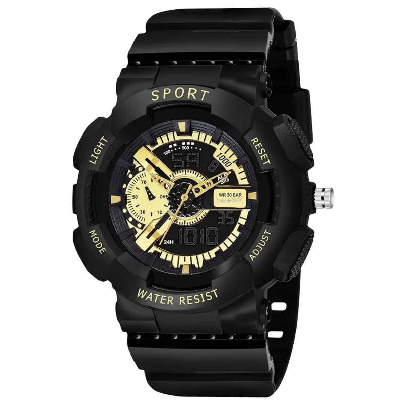 ساعت مچی عقربه‌ای مدل کوارتز کژوال دو زمانه کرنومتردار بند پیو کد ۵