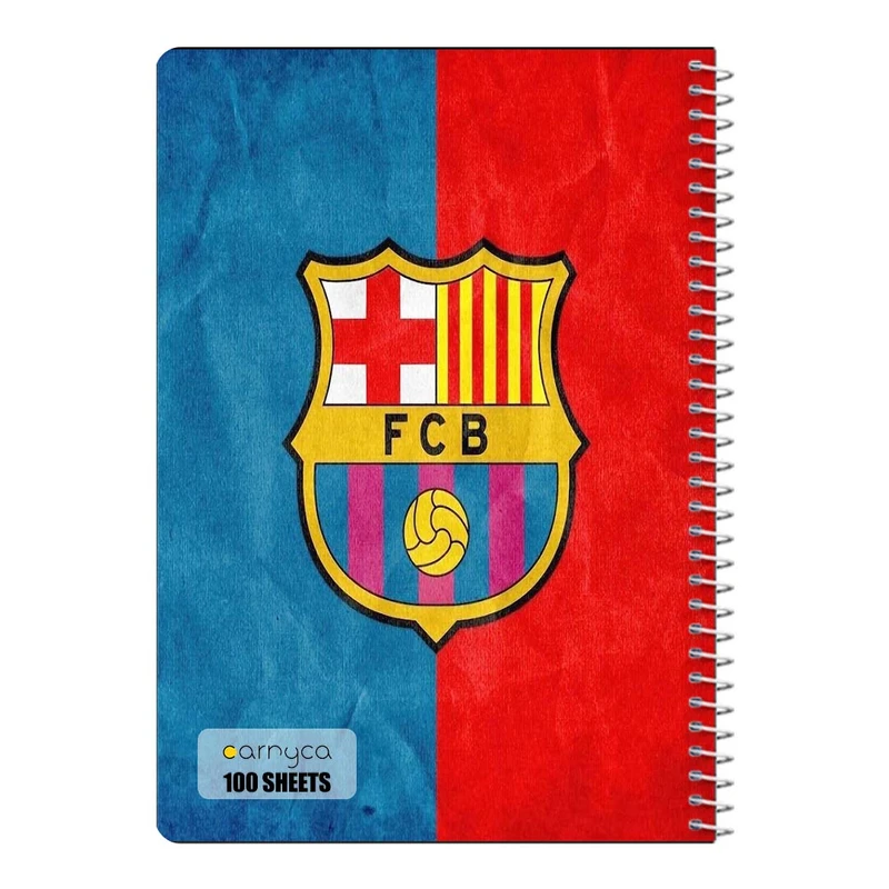دفتر مشق 100 برگ سیمی کارنیکا طرح بارسلونا Barcelona کد 70564