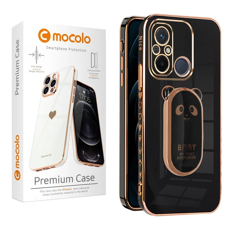 کاور موکولو مدل Baby مناسب برای گوشی موبایل شیائومی Redmi 12C / Poco C55 به همراه پایه نگهدارنده