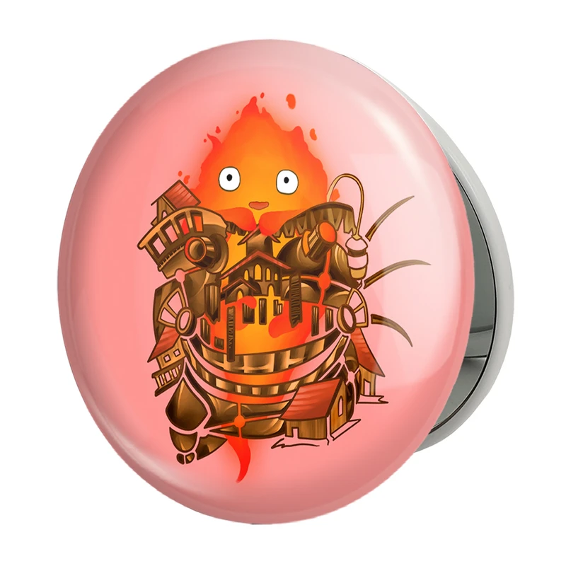 آینه جیبی خندالو طرح کالسیفر انیمه قلعه متحرک هاول مدل تاشو کد 12889 