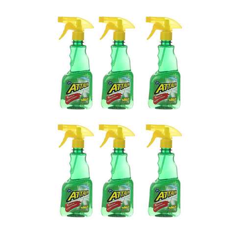 اسپری پاک کننده چند منظوره اتک مدل Green  حجم 750 سی سی بسته 6 عددی