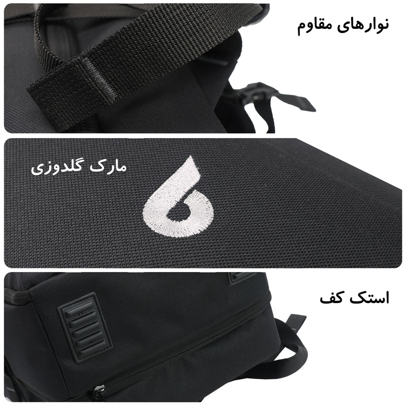 کوله پشتی لپ تاپ برساد مدل Bb 112 مناسب برای لپ تاپ 14.1 تا 15.6 اینچی
