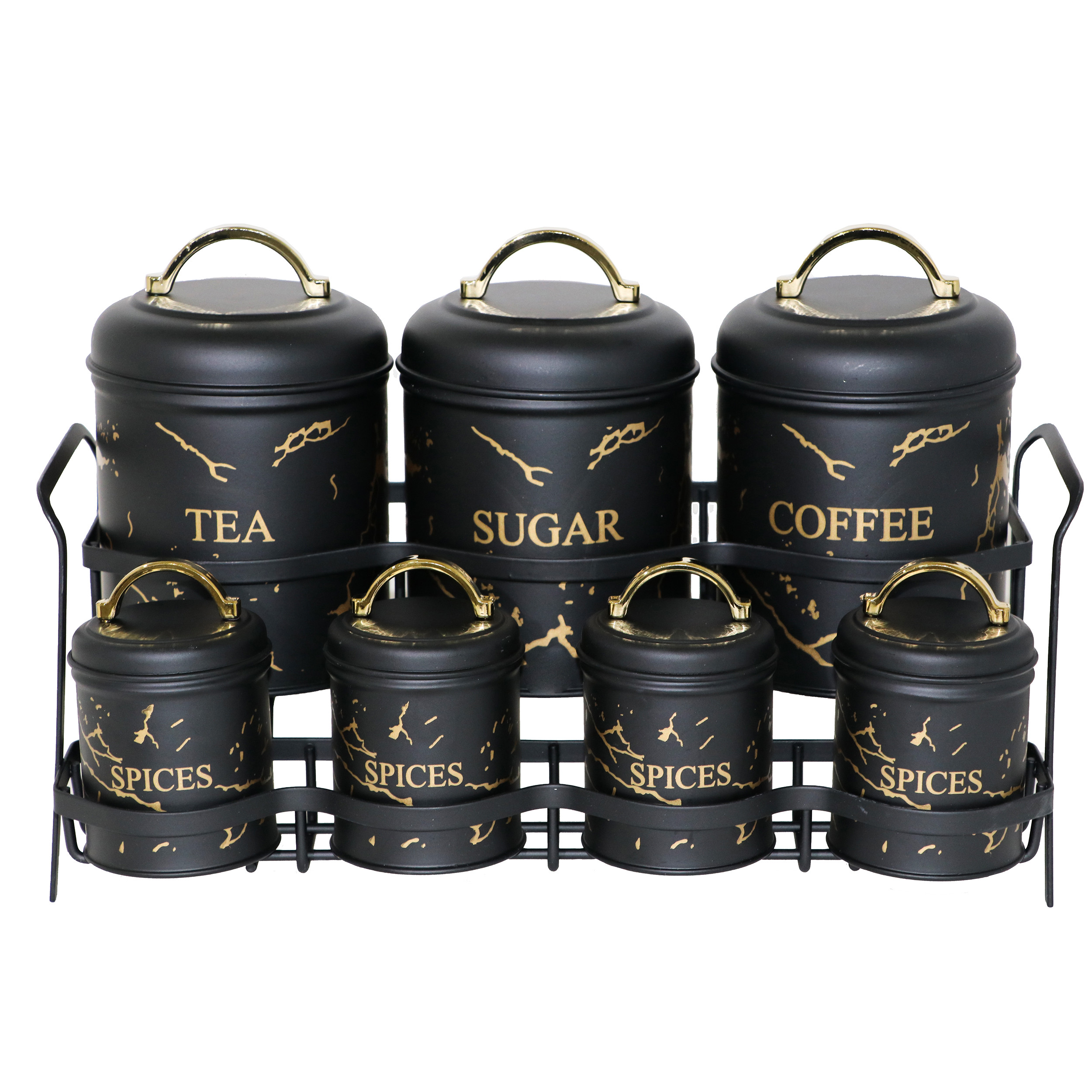 ست جا ادویه 8 پارچه بی.وی.کی مدل Marble کد 815591