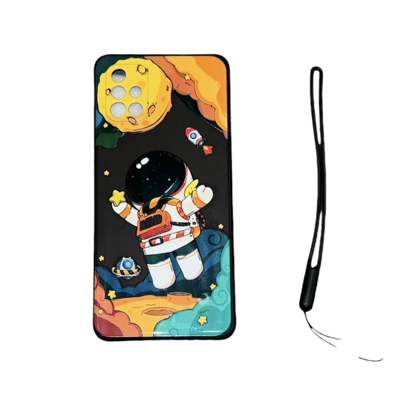 کاور طرح فضانورد  کد 5454 مناسب برای گوشی موبایل سامسونگ Galaxy A31  به همراه بند آویز