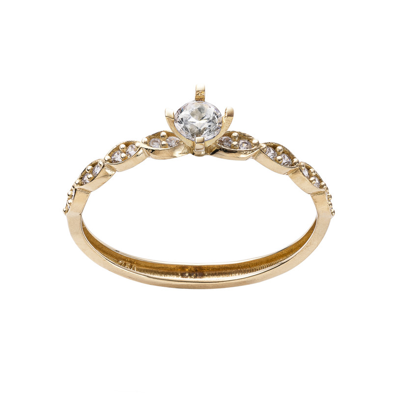 انگشتر طلا 18 عیار زنانه نیکان گلد مدل VT 44 سایز 56