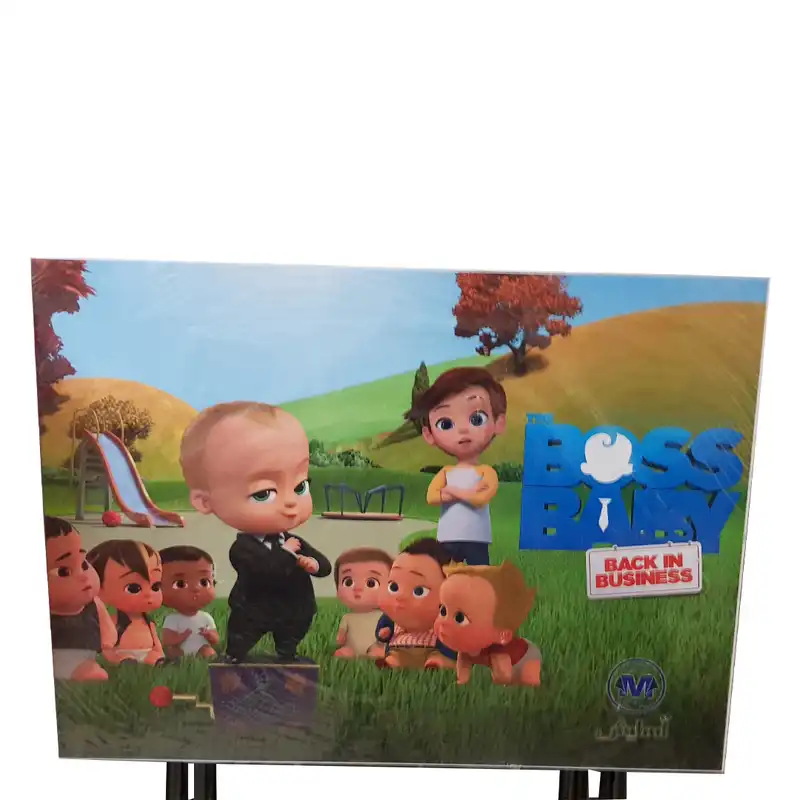 ست میز تحریر و صندلی آسایش مدل تاشو نرمال طرح بچه رئیس