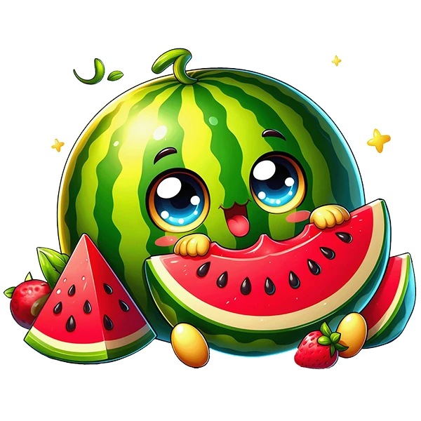 استیکر پارچه و لباس پاد آفرین طرح هندونه کد 1524