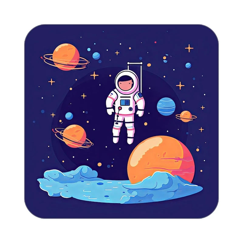 زیر لیوانی کاکتی طرح شازده کوچولو مدل mp33570