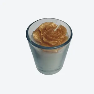 شمع لیوانی مدل رز