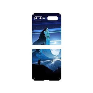 MAHOOT Blue Mountains Digital Art Cover Sticker for Samsung Galaxy Z Flip
