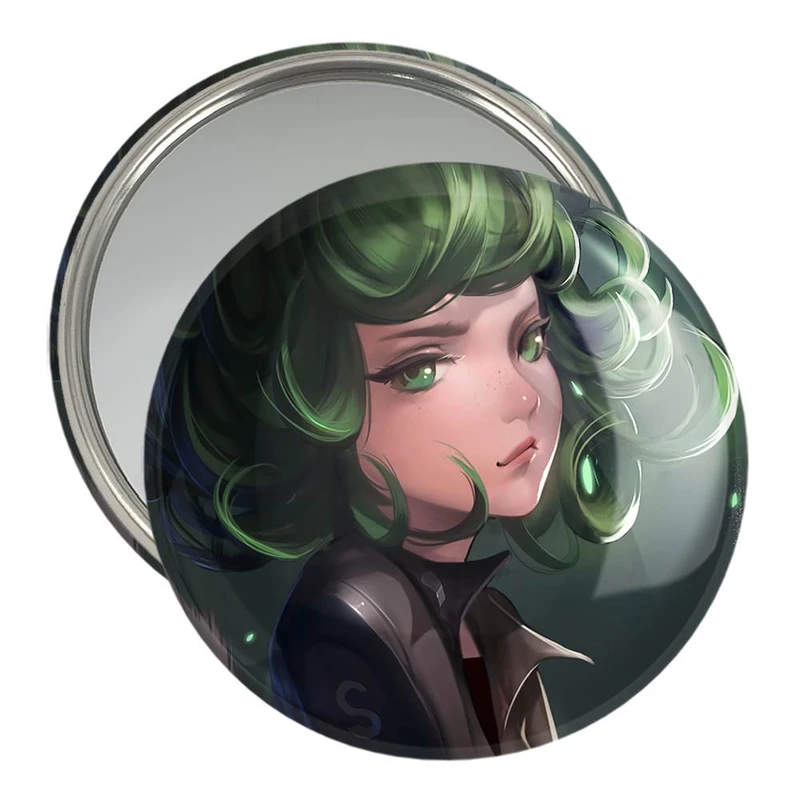 آینه جیبی خندالو مدل تاتسوماکی انیمه مرد تک مشتی One Punch Man  کد 11397