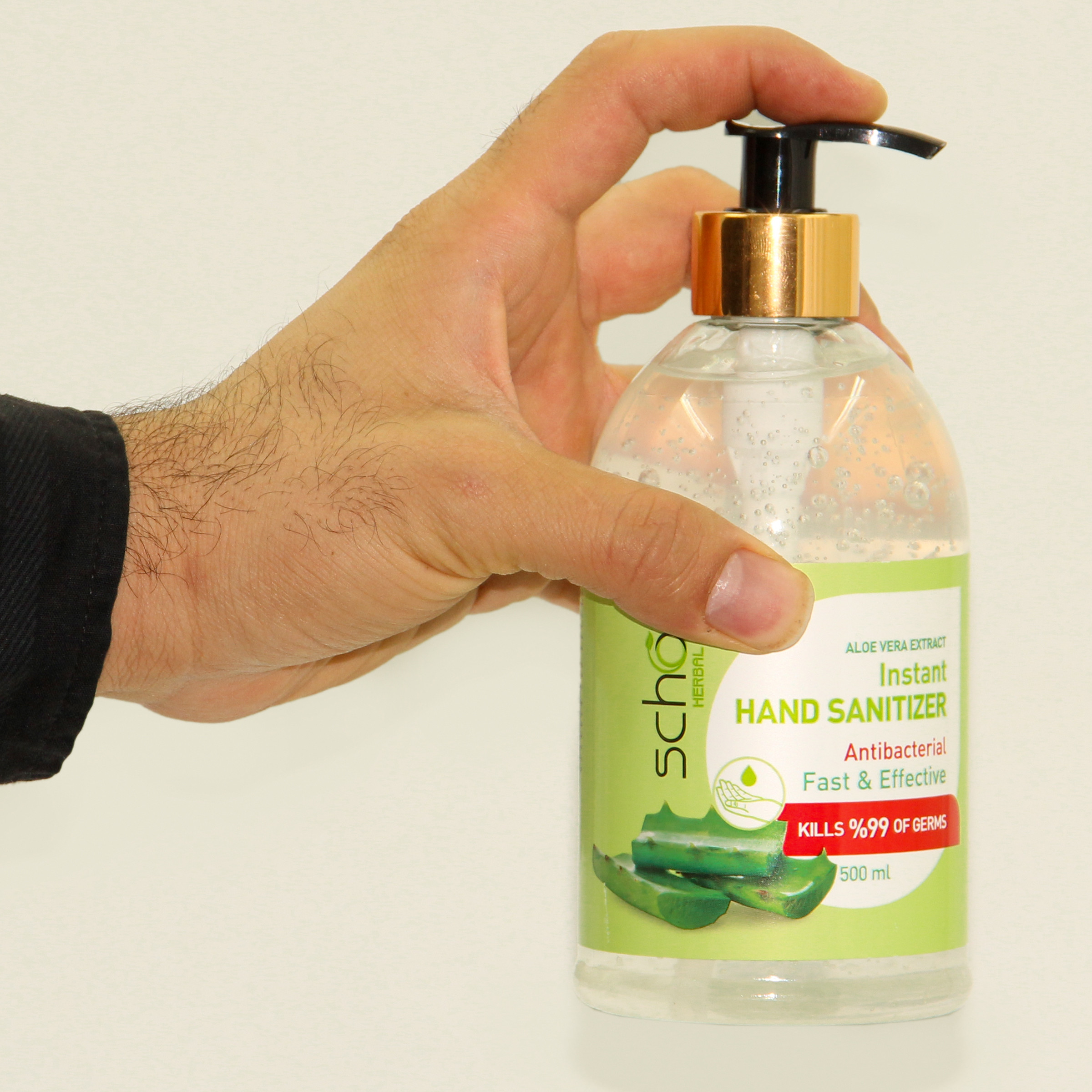 ژل ضد عفونی کننده دست شون کد k33 حجم 500 میلی لیتر