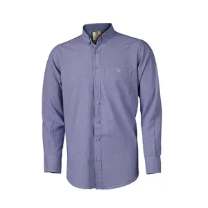 پیراهن آستین بلند مردانه گنت مدل چهارخانه ریز 02010041