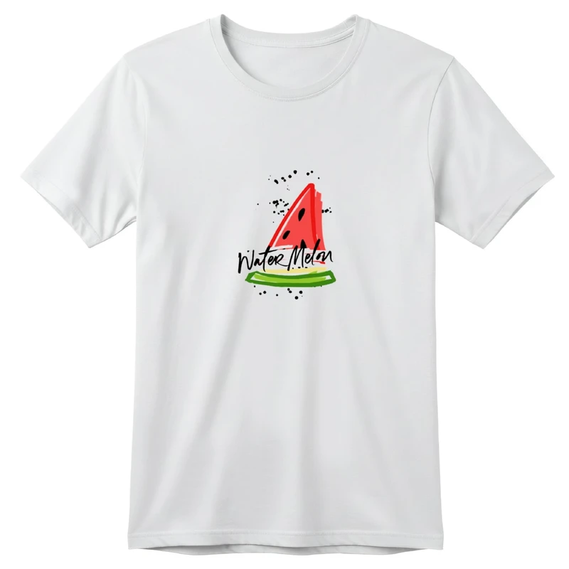 تی‌شرت آستین کوتاه بچگانه مدل هندوانه یلدایی کد v6 