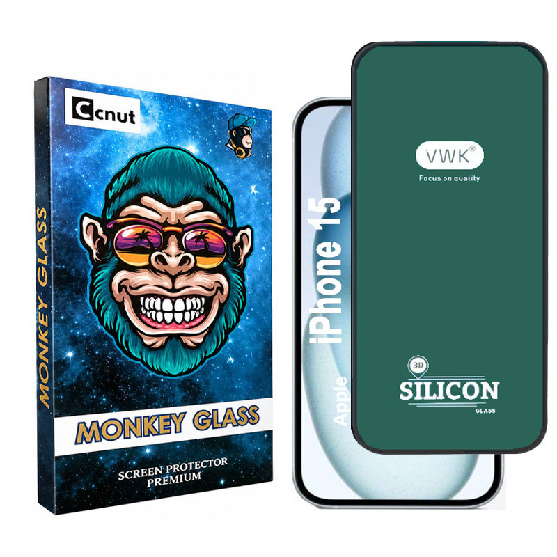 محافظ صفحه نمایش دورسیلیکونی کوکونات مدل VWK-MNK مناسب برای گوشی موبایل اپل iPhone 15