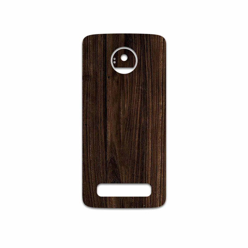 برچسب پوششی ماهوت مدل Dark Walnut Wood مناسب برای گوشی موبایل موتورولا Moto Z Play