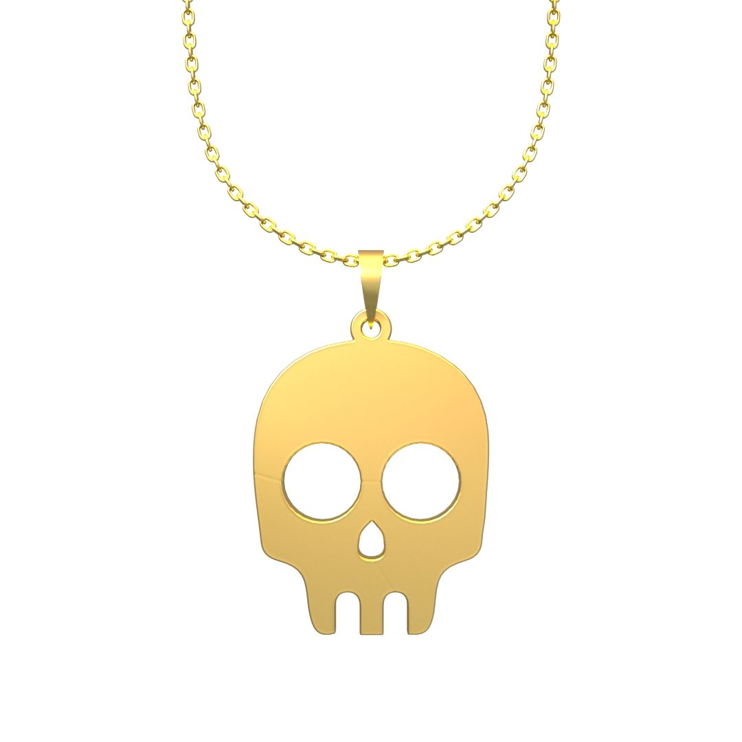 گردنبند طلا 18 عیار زنانه مدوپد مدل جمجمه کد K2-1-1050 - - 6