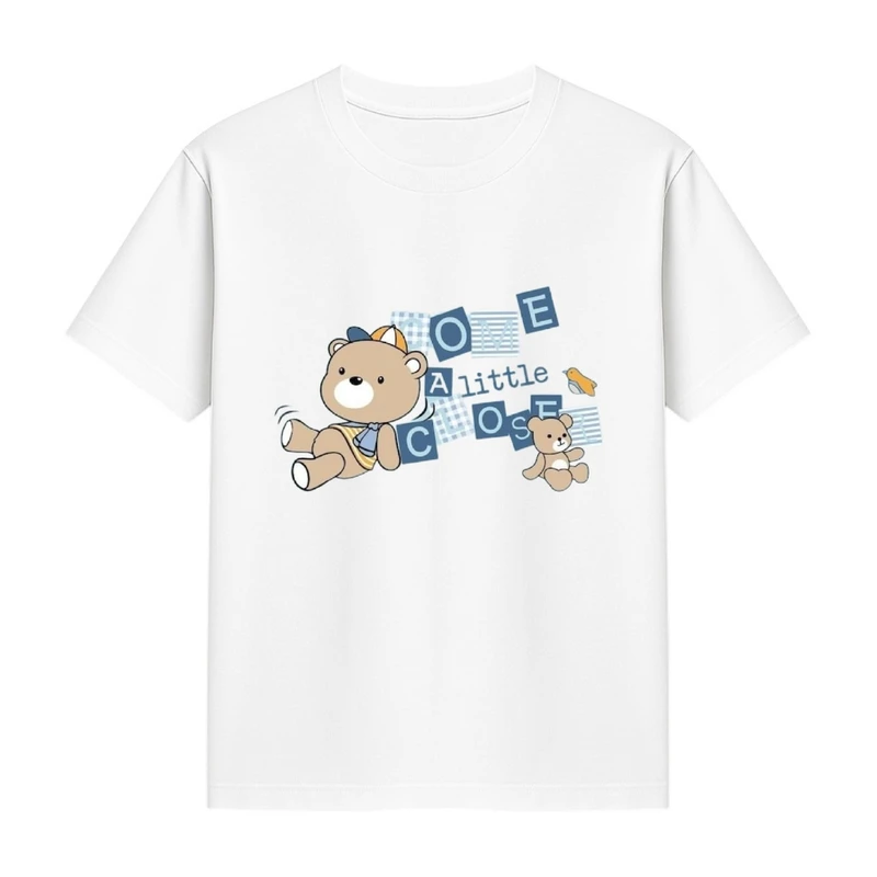 تی‌شرت آستین کوتاه دخترانه مدل تدی کد p5 