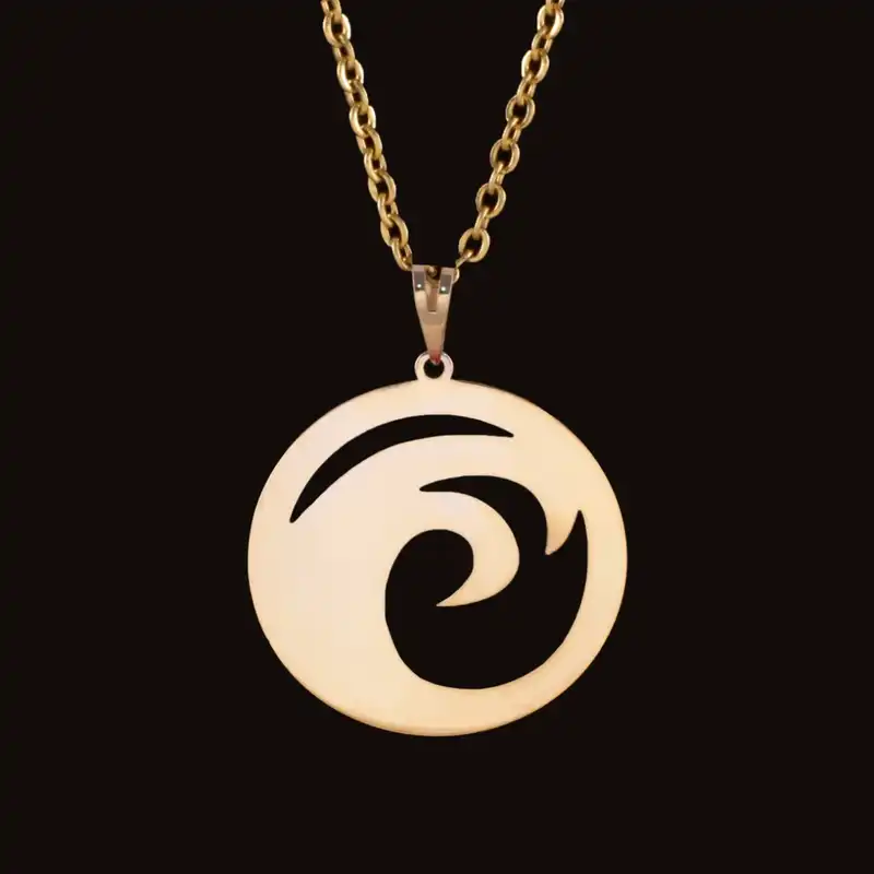 گردنبند طلا 18 عیار زنانه مدل موج