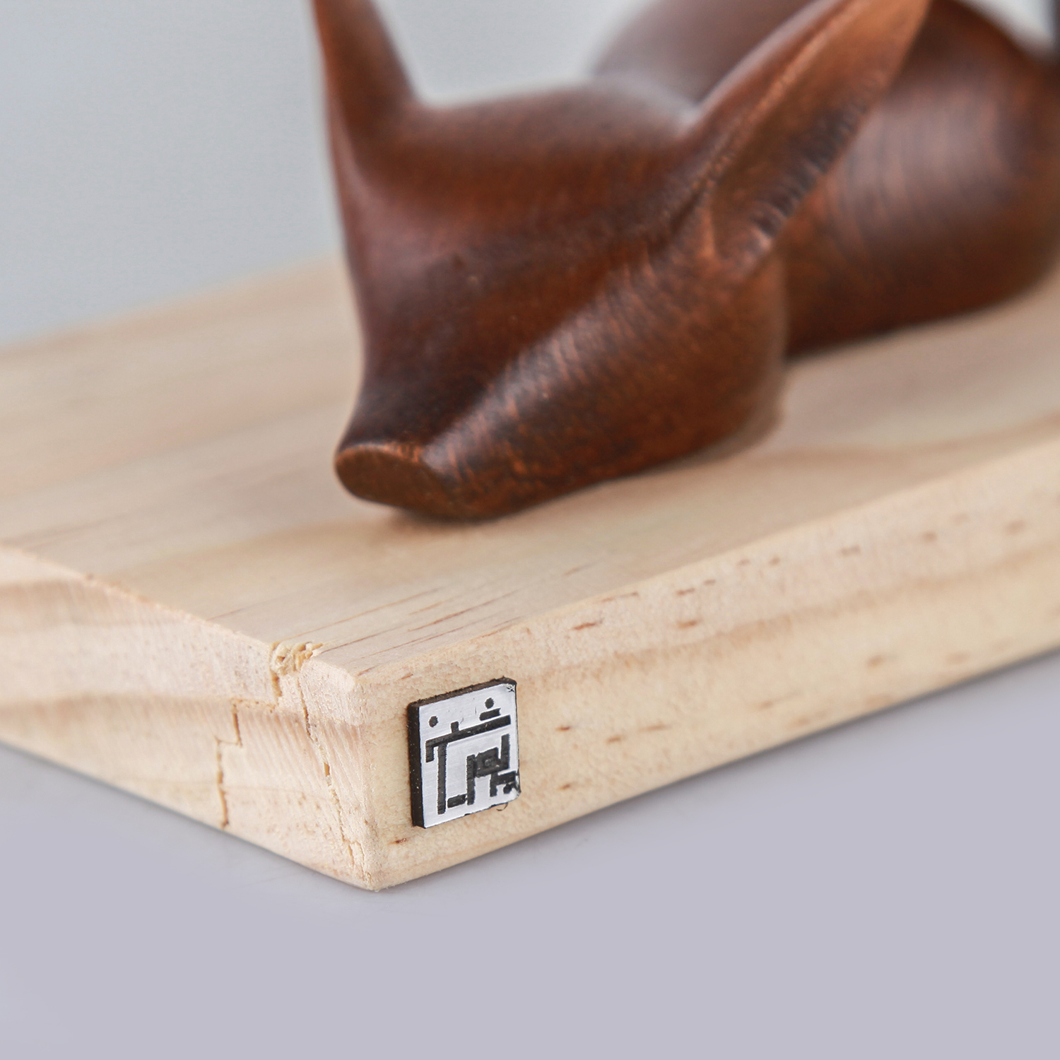 مجسمه چوبی پورشیخ طرح روباه کد 190031