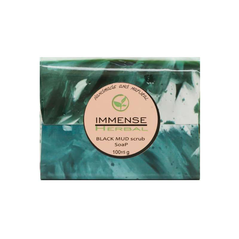 صابون شستشو ایمنس هربال مدل Black Mud وزن 100 گرم صابون شستشو ایمنس هربال مدل Black Mud وزن 100 گرم