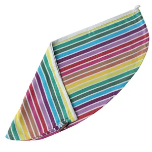 حوله کلاهی نساجی هنر یزد مدل دکمه rainbow سایز ۳۰×۶۲ سانتی متر