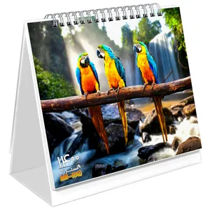 تقویم رومیزی سال 1400 مستر راد طرح پرنده مدل Calendar 2021 کد 1205