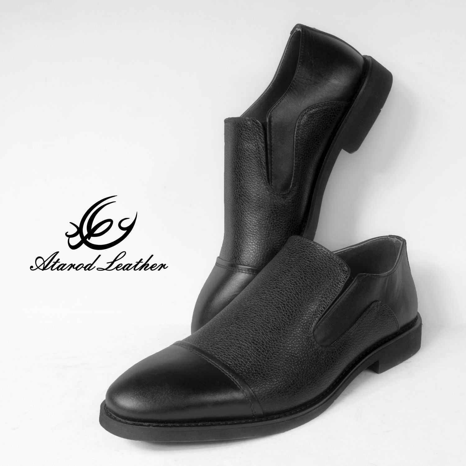 کفش مردانه چرم عطارد مدل چرم طبیعی کد SH79 -  - 7