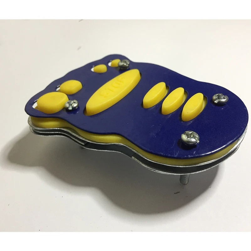 روکش پدال ترمز موتور سیکلت وارون مدل کف پا کد W-43-YLW-BLU 