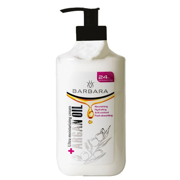 کرم مرطوب کننده باربارا مدل ARGAN حجم 375 میلی لیتر