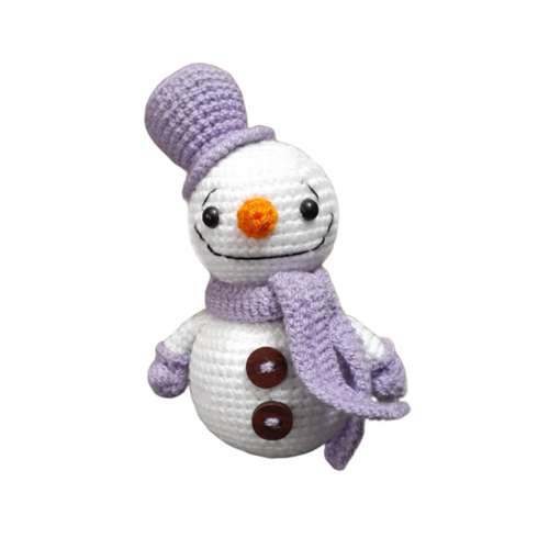 عروسک بافتنی مدل آدم برفی