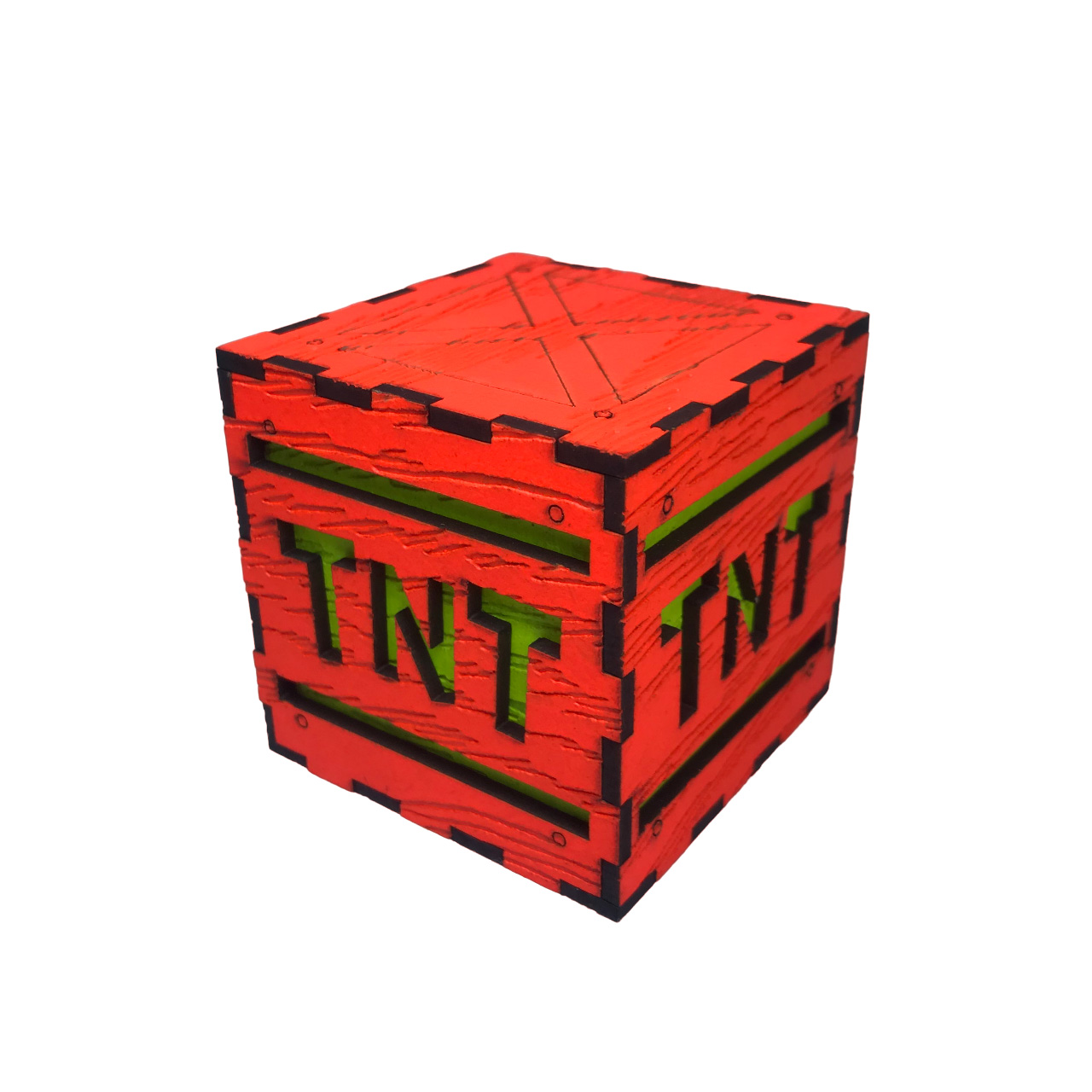 جعبه دکوری زیروبم مدل بلک لایت طرح TNT