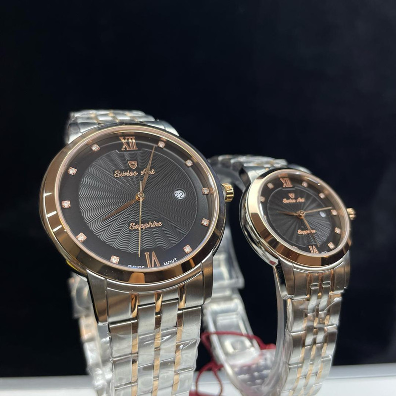 ست ساعت مچی عقربه‌ای زنانه و مردانه سوئیس آرت مدل 62001112-08