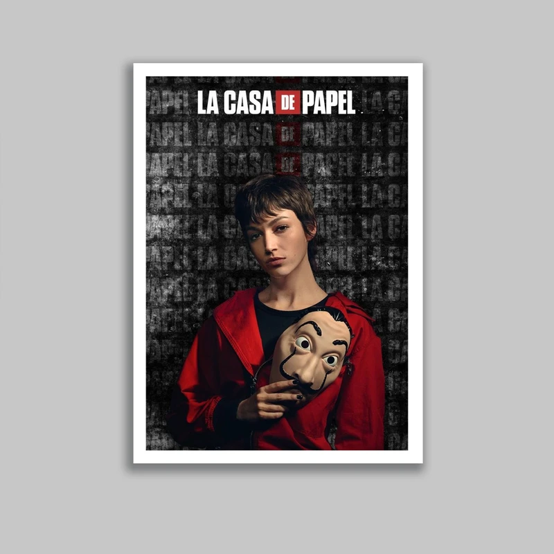 تابلو مدل توکیو سریال خانه کاغذی Money Heist کد LA-G10656